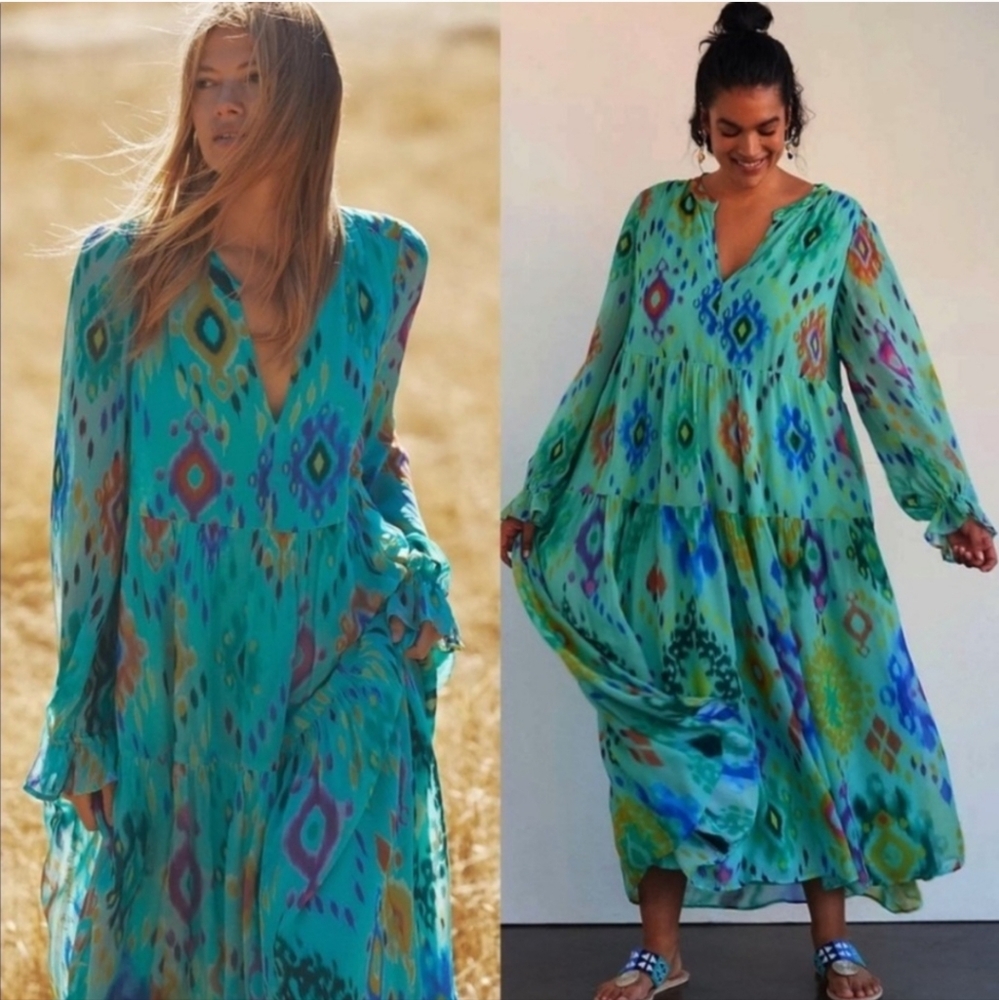 Anthropologie Serenade Maxi Dress new condition size Xs - Picture 2 of 7